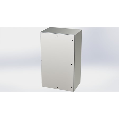 Saginaw Control & Engineering 1/4 Turn Latch Electrical Enclosures, 60 in H, 24 in D, 36 in W, NEMA 3R, 4, 4X, 12, 13 SCE-60EL3624SSLP
